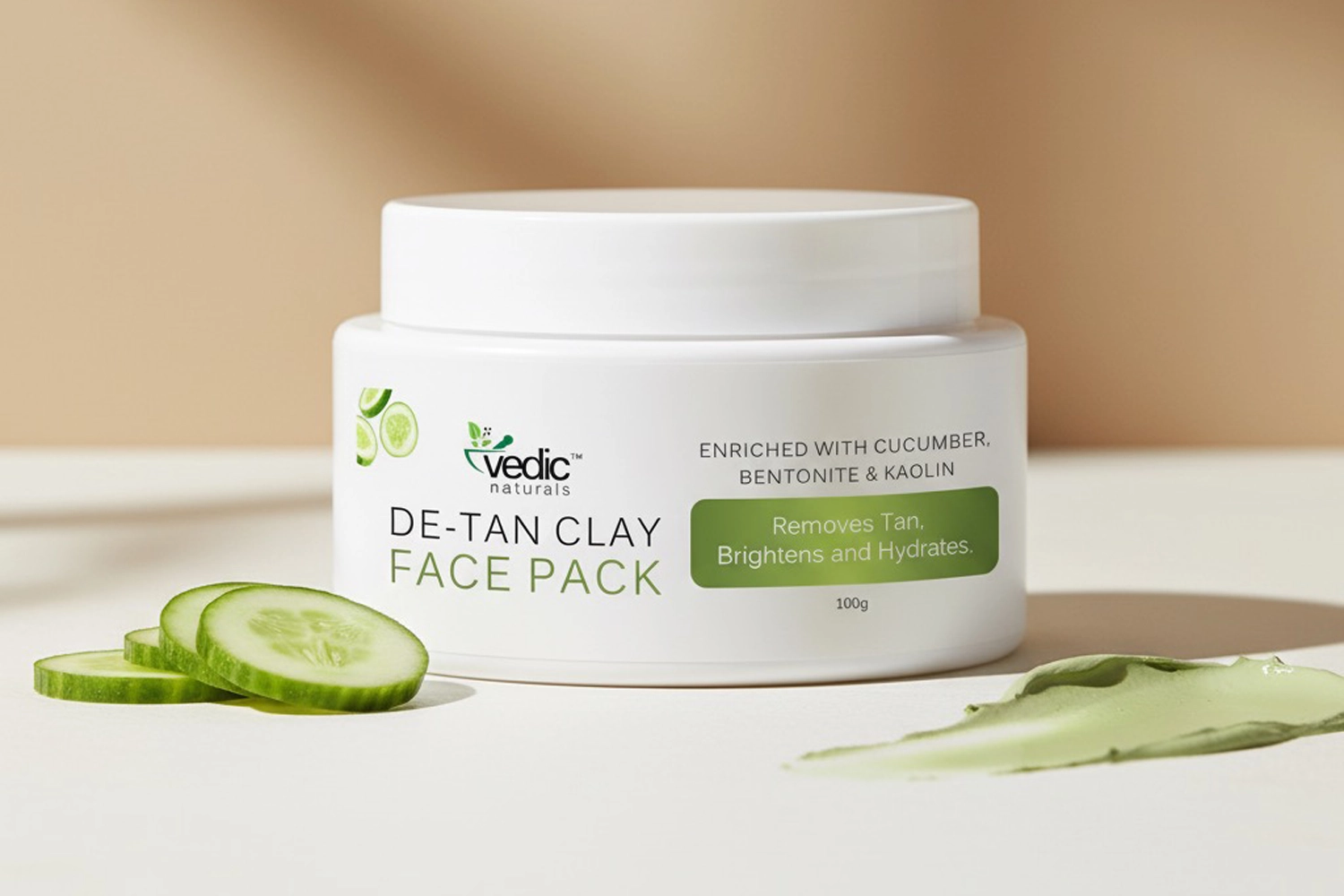 Vedic Naturals De Tan Face Pack for Glowing Skin